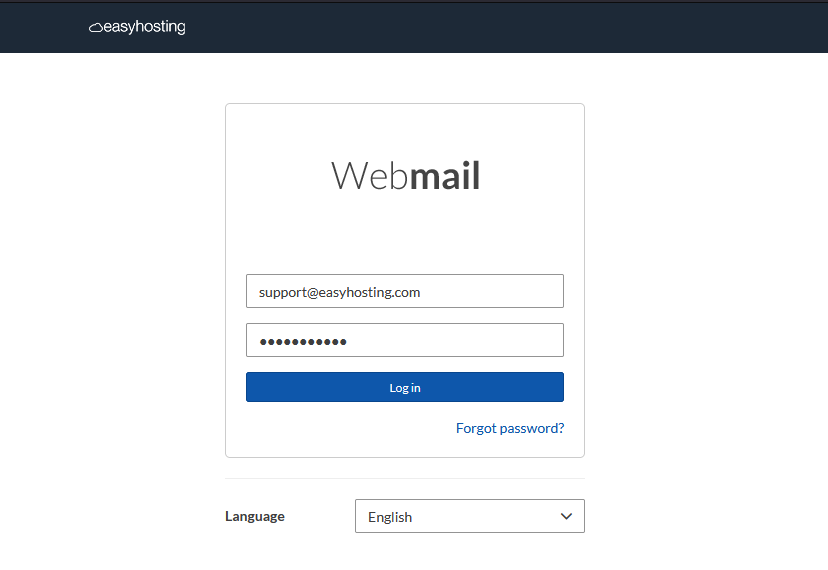 Easyhosting Webmail