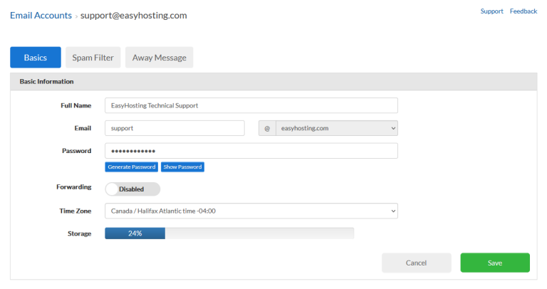 Mail Manager - Easyhosting Knowledge Base